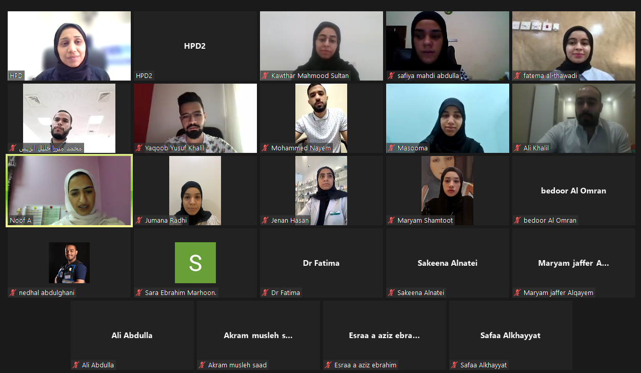 لاستثمار الطاقات الشبابية وتأهيلها للمشاركة في نشر الوعي إدارة تعزيز الصحة تنهي دورتها الافتراضية الأولى لعام 2021 في برنامج المرشد الصحي